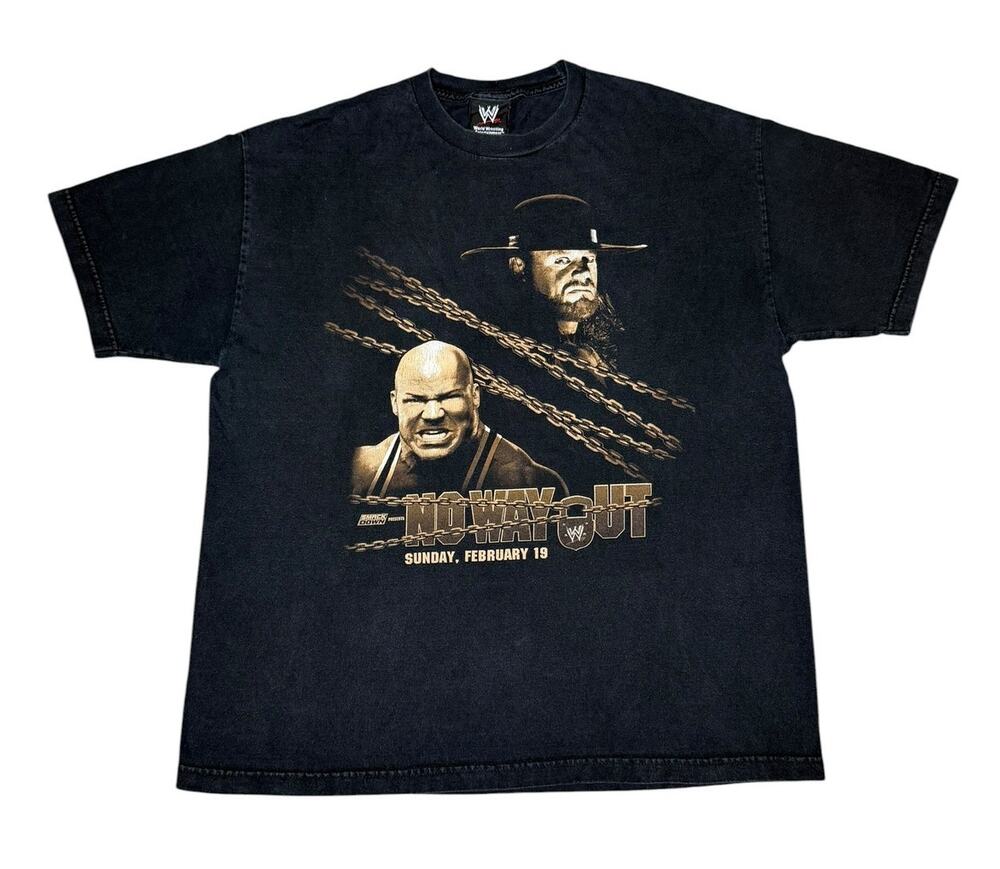 Vintage WWE No Way Out Undertake Kurt Angle T-Shirt